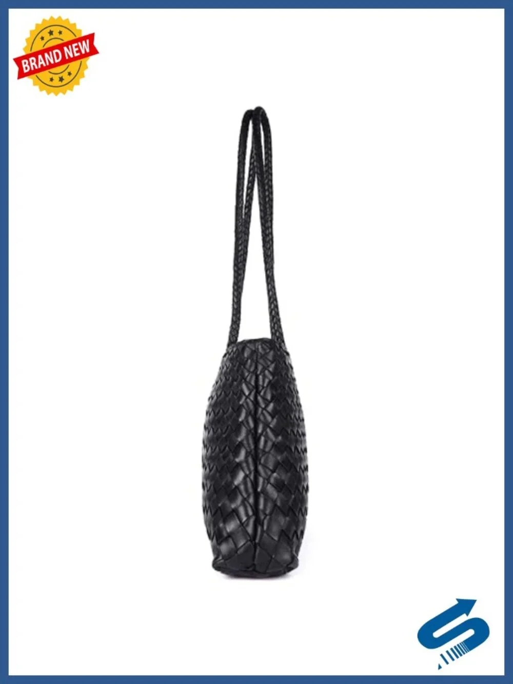 Handwoven Leather Tote Bag Spacious Lightweight Artisan